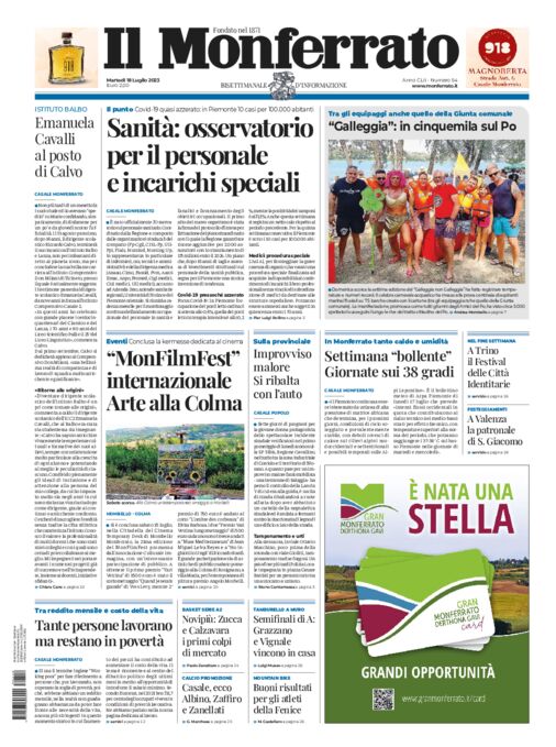 Il Monferrato - Edizione 54 del 18/07/2023